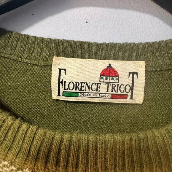 Florance Tricot size medium  wool blend ladies‎ sweater green - Picture 2 of 3